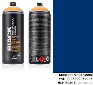 montana black 400ml  BLK 5080 Ultramarine pintura metalizada spray para coches
