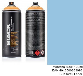 montana black 400ml  BLK 5210 Lenor pintura en spray para coches en sevilla