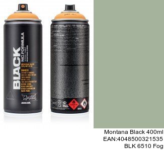 montana black 400ml  BLK 6510 Fog pintura en aerosol para autos precio