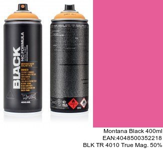 montana black 400ml  BLK TR 4010 True Mag. 50pro spray espana montana cans