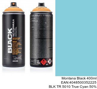 montana black 400ml  BLK TR 5010 True Cyan 50pro montana cans shop spray