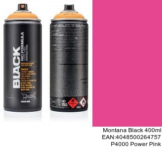 montana black 400ml  P4000 Power Pink españa spray montana cans